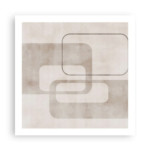 Affisch - Geometrisk fug - 60x60 cm