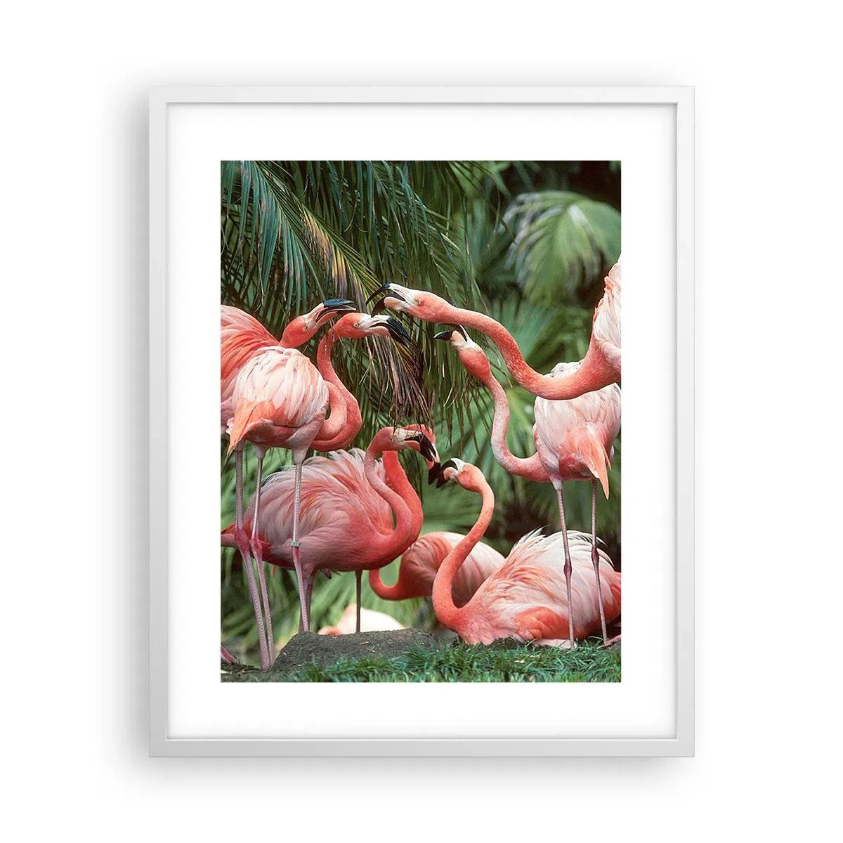 Affisch i vit ram - Eftermiddags skvaller - 40x50 cm