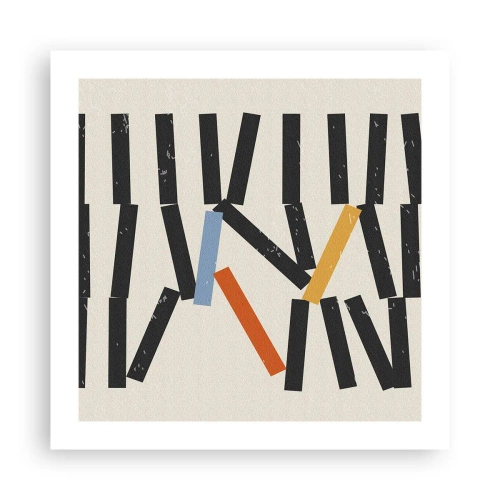 Affisch - Domino - komposition - 50x50 cm