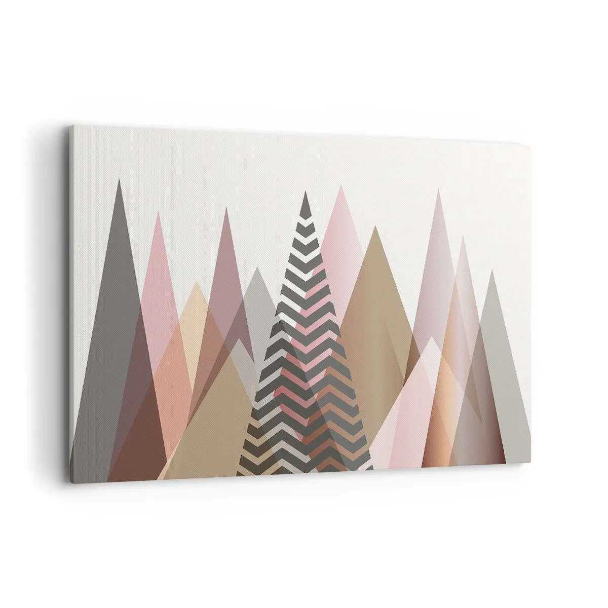 Canvastavla - Bild på duk - Utsikt över pyramider - 120x80 cm