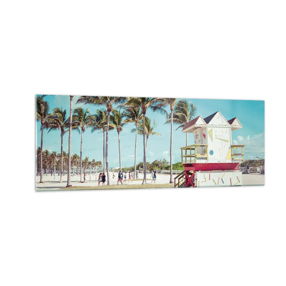 Glastavla - Bild på glas - En vacker dag framför dig - 140x50 cm