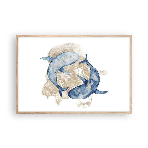 Affisch i ram av ljusek - Vänskap eller kärlek? - 91x61 cm