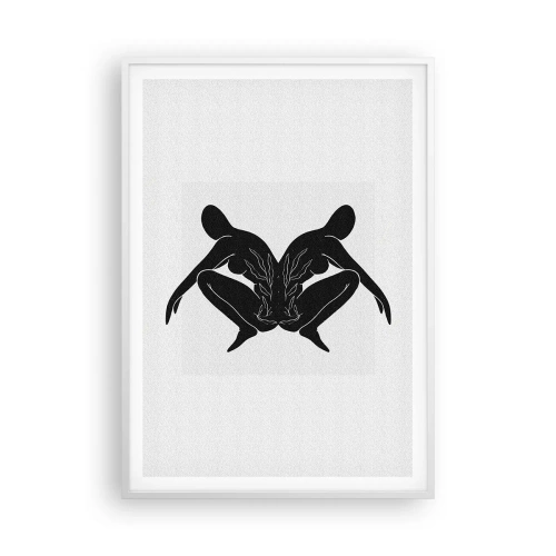 Affisch i vit ram - En delad själ - 70x100 cm