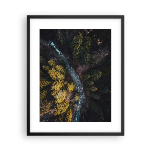 Affisch i svart ram - Snabbt, allt snabbare - 40x50 cm