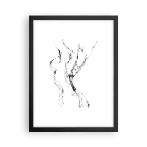 Affisch i svart ram - Vacker och stark - 30x40 cm