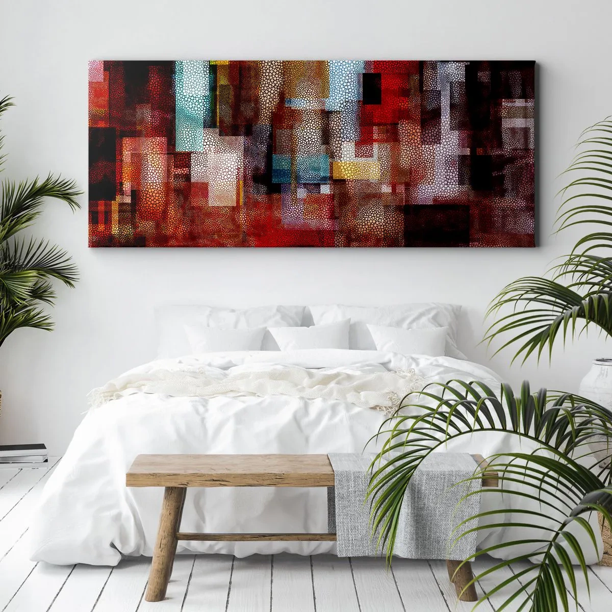 Canvastavla - Bild på duk - Blandat och mixat - 100x40 cm