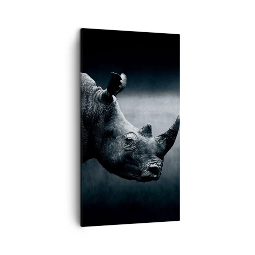 Canvastavla - Bild på duk - Höger profil - 45x80 cm