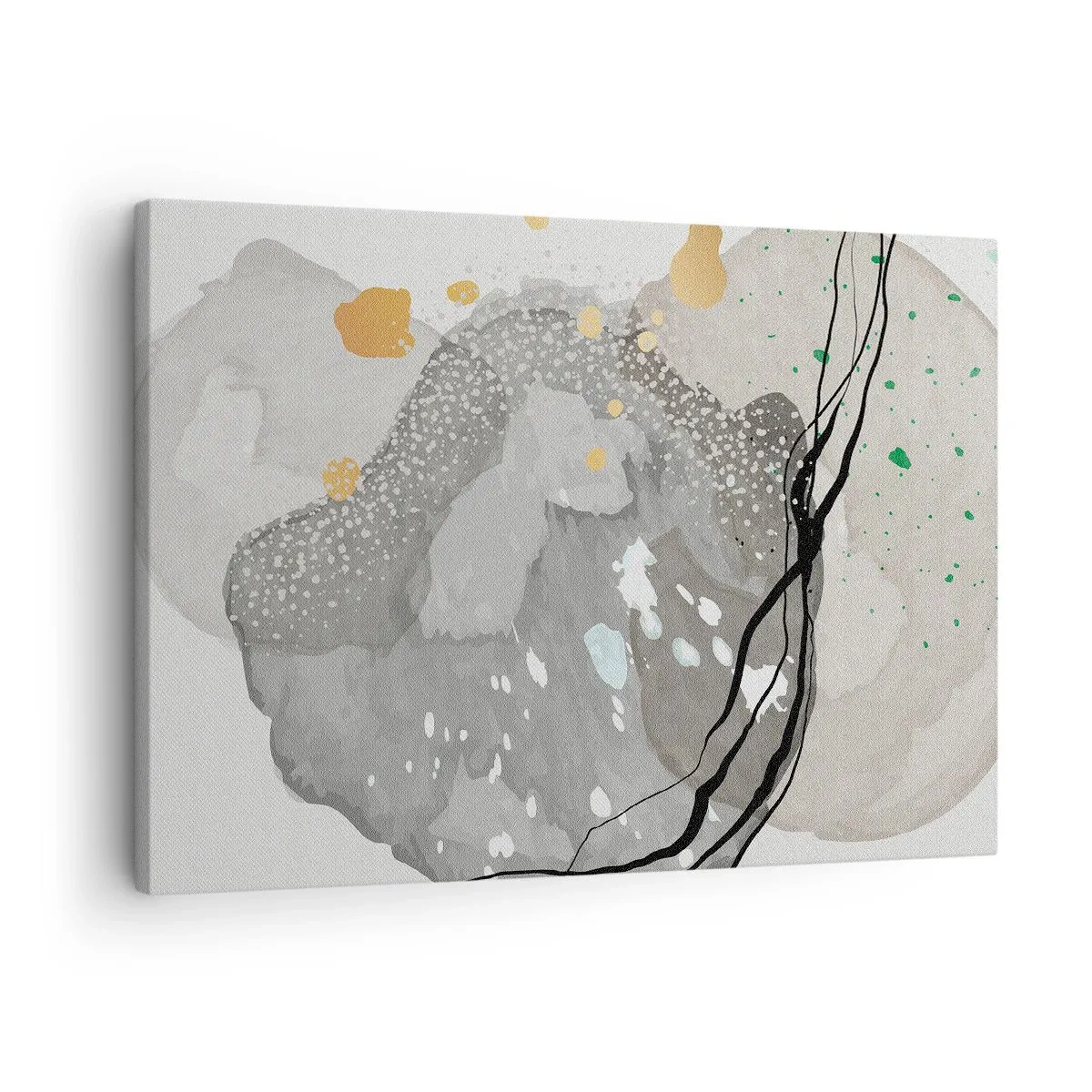 Canvastavla - Bild på duk - Organisk komposition - 70x50 cm