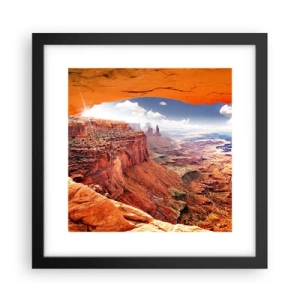 Affisch i svart ram - Skapat av naturen - 30x30 cm