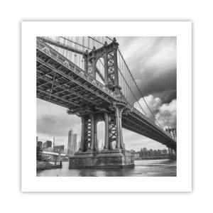 Affisch - Till stadens hjärta - 40x40 cm