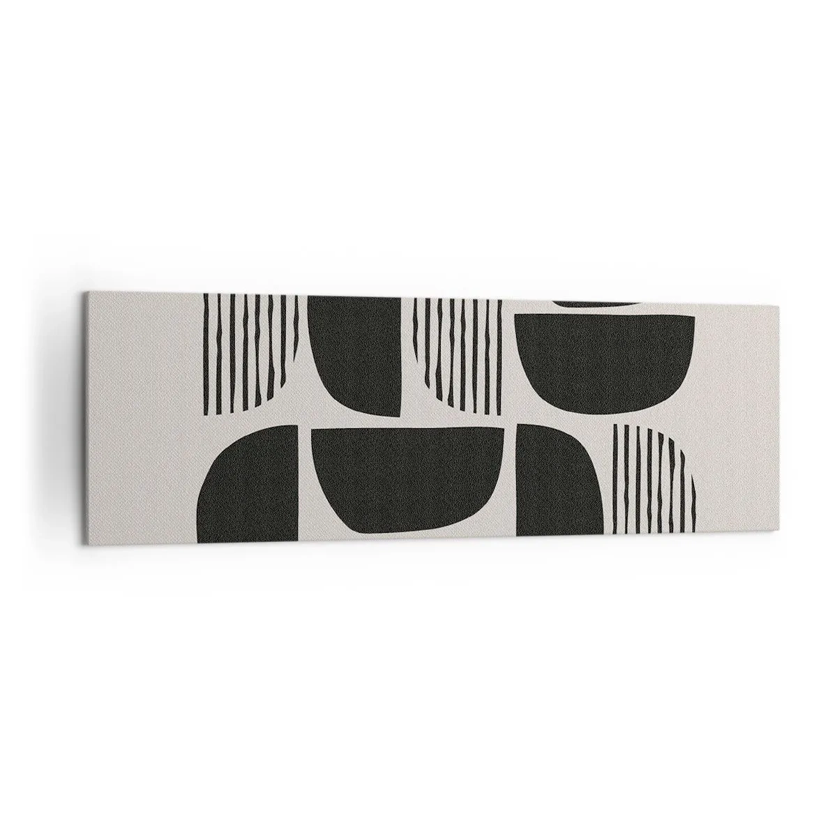 Canvastavla - Bild på duk - Arrangemang med halvor - 160x50 cm