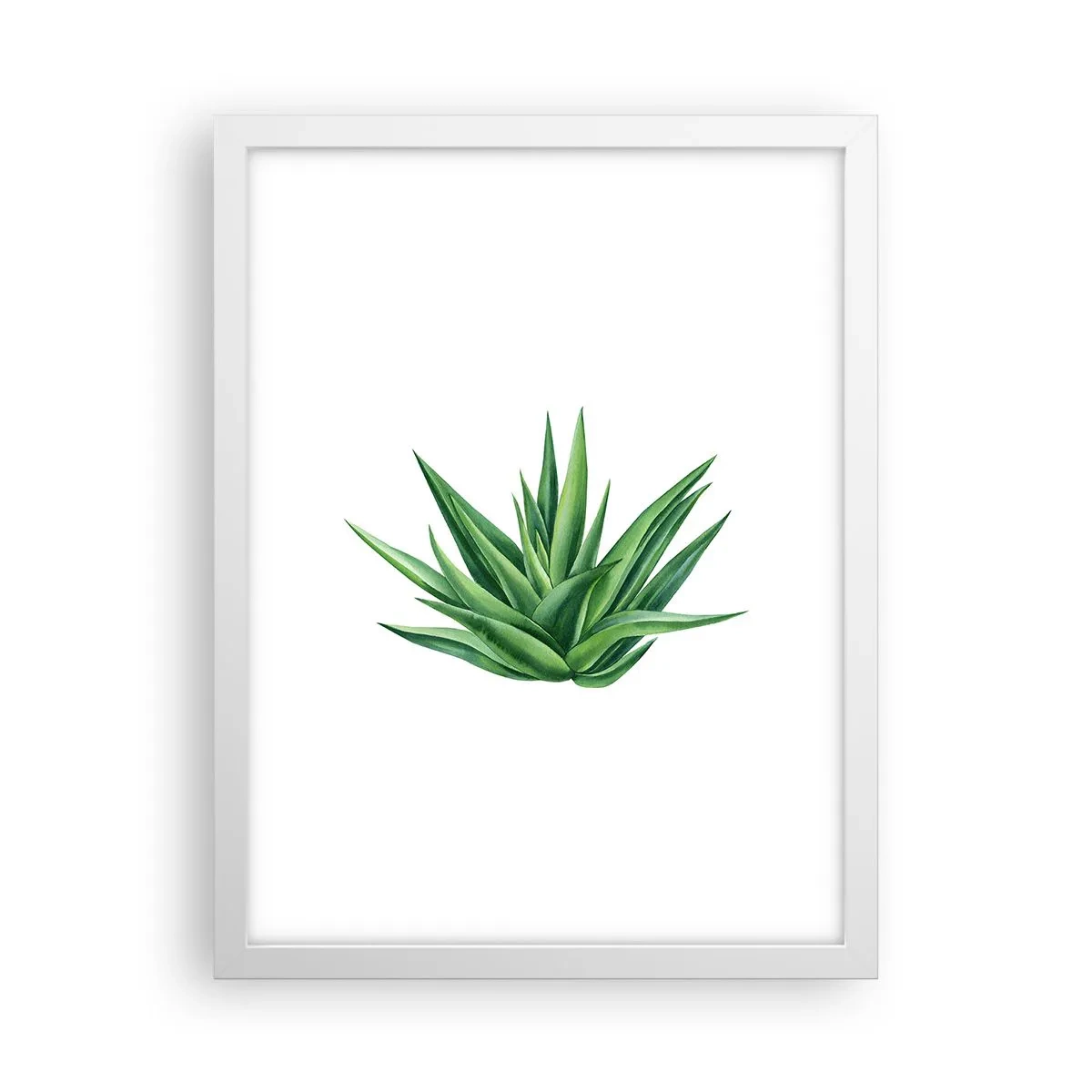 Affisch i vit ram - Grönt - styrka - liv - 30x40 cm