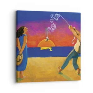 Canvastavla - Bild på duk - Mer än en stjärna från himlen - 30x30 cm