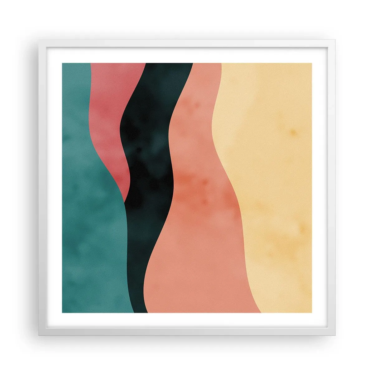 Affisch i vit ram - Enig oenighet - 60x60 cm