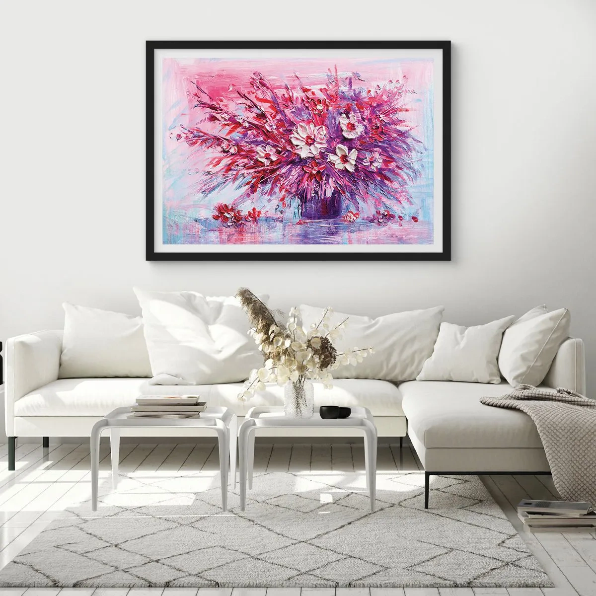 Affisch i svart ram - Oskuld och passion - 50x40 cm