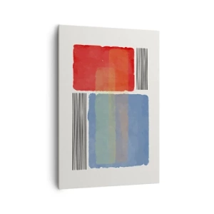 Canvastavla - Bild på duk - Geometrins anda  - 70x100 cm