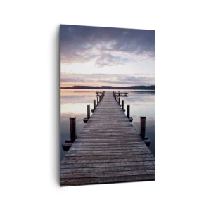 Canvastavla - Bild på duk - Den tysta gränsen mellan dag och natt - 80x120 cm