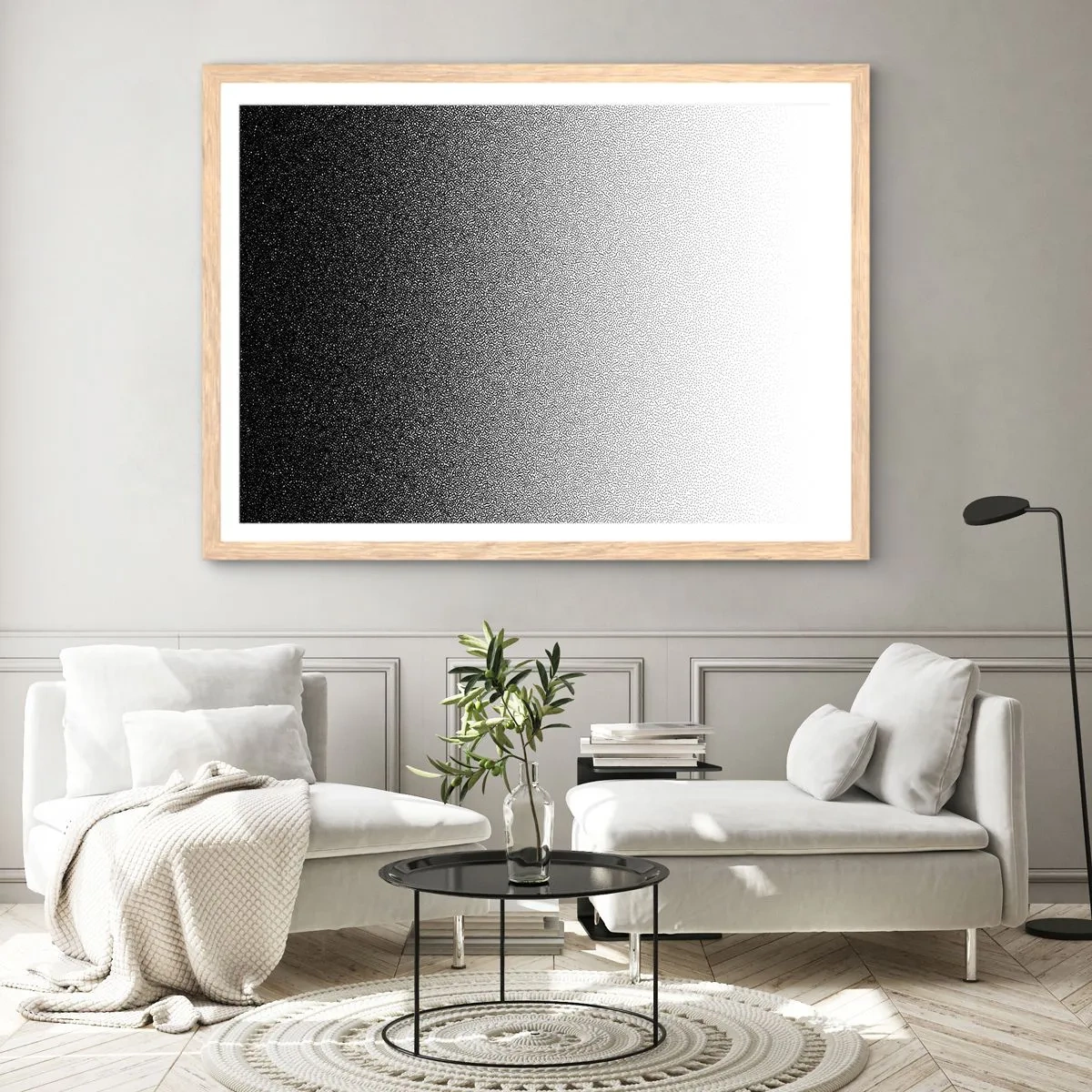 Affisch i ram av ljusek - Mot ljuset - 50x40 cm