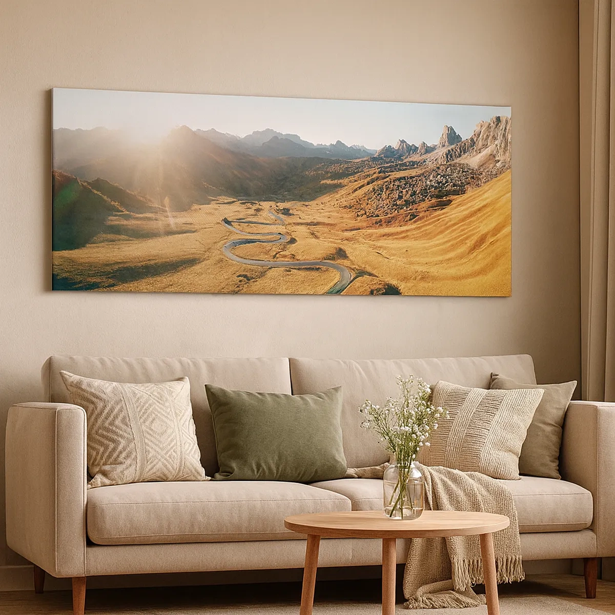 Canvastavla - Bild på duk - I gulddalen - 30x30 cm