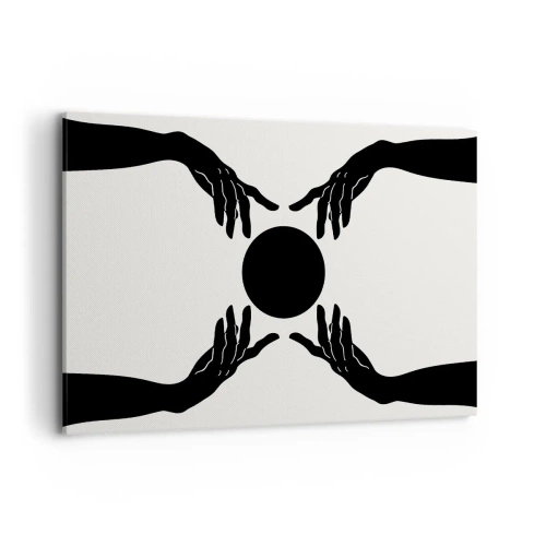 Canvastavla - Bild på duk - Ett hemligt tecken - 120x80 cm