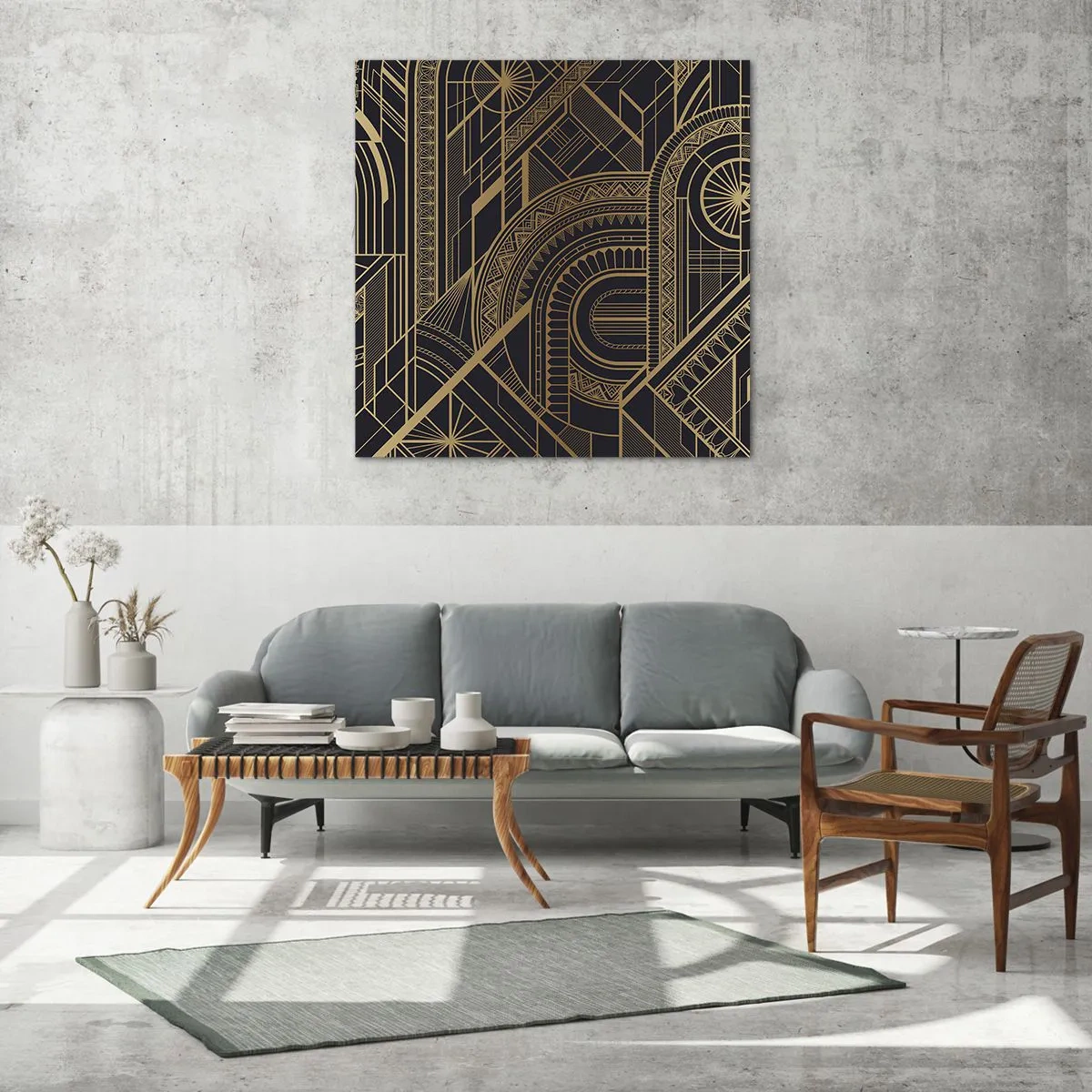 Glastavla - Bild på glas - Koncept, idéer, planer - 40x40 cm