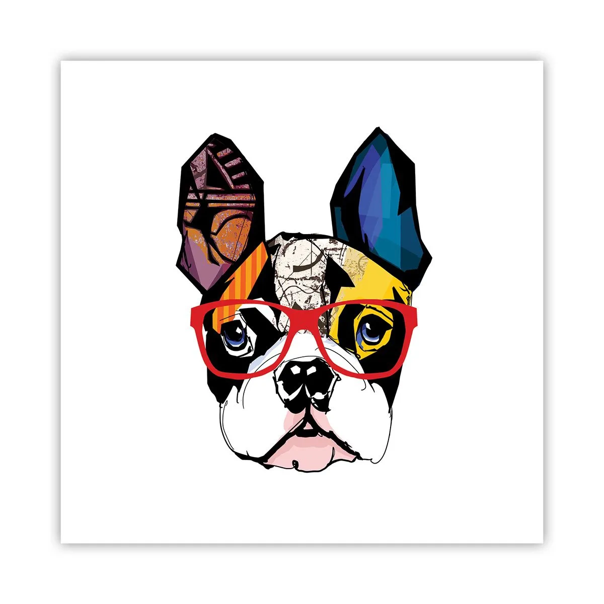 Affisch - Intellektuell - 60x60 cm