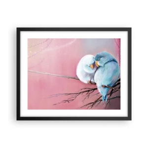 Affisch i svart ram - Lägga till något?… - 50x40 cm