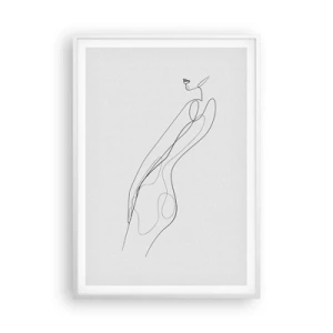 Affisch i vit ram - Bara en utfästelse - 70x100 cm