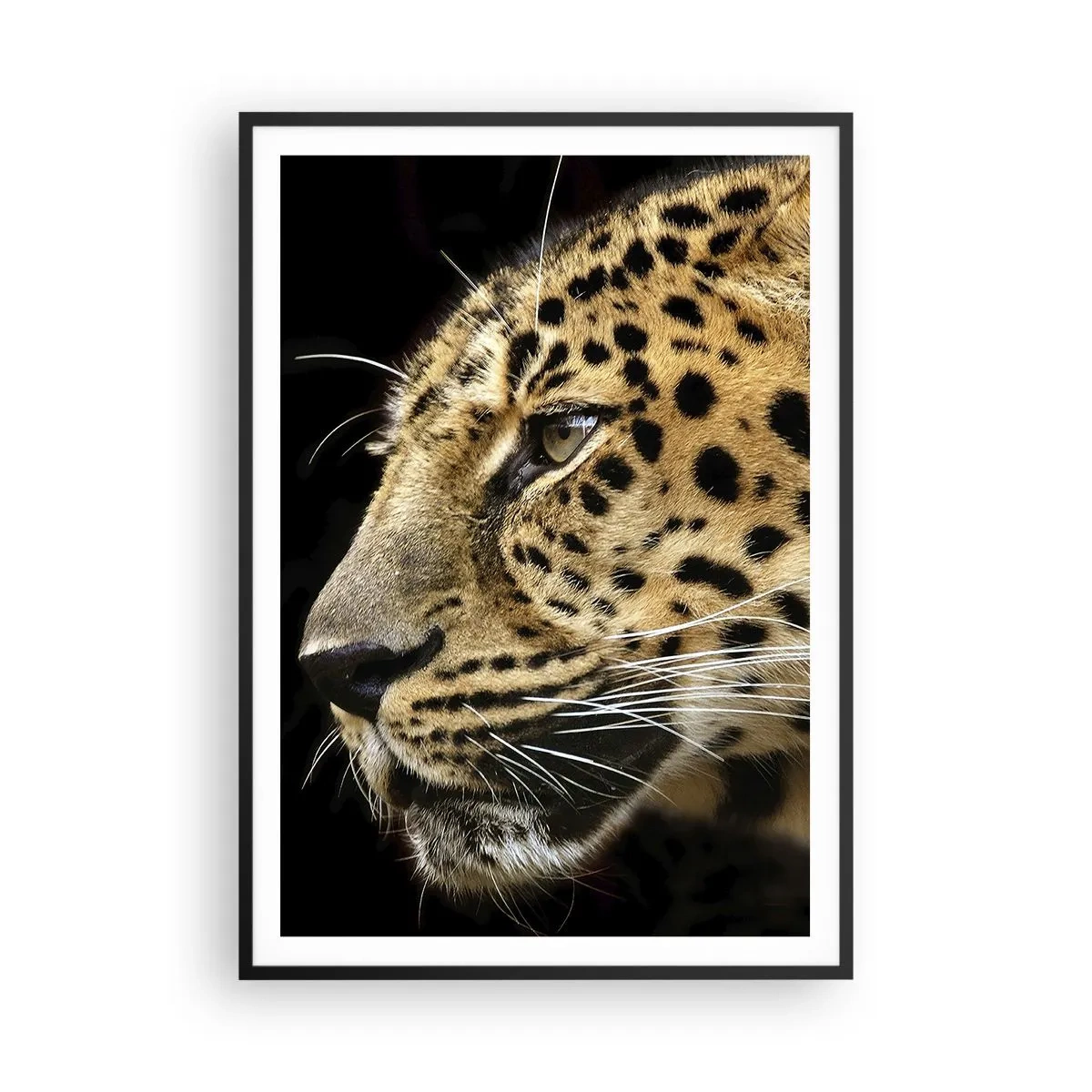 Affisch i svart ram - Lugn, fokuserad, redo - 70x100 cm