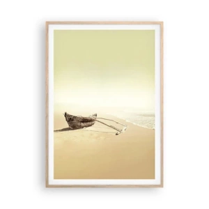 Affisch i ram av ljusek - Minne från sydliga hav - 70x100 cm