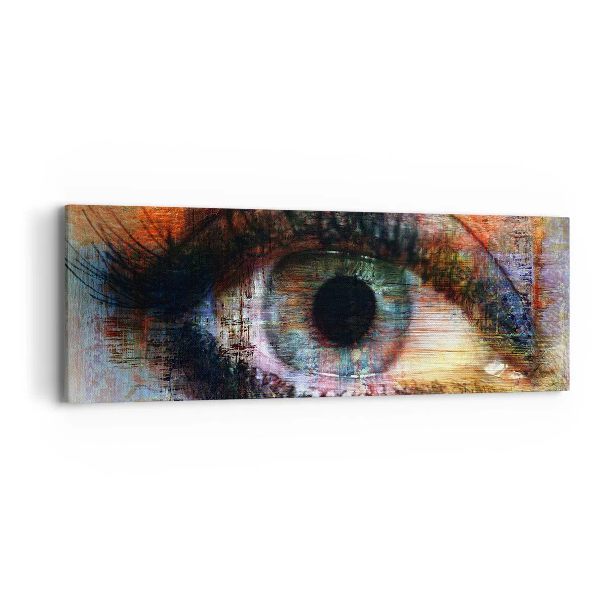 Canvastavla - Bild på duk - Man kan titta in i själen - 90x30 cm