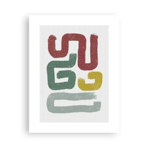 Affisch - På ett okänt språk - 30x40 cm