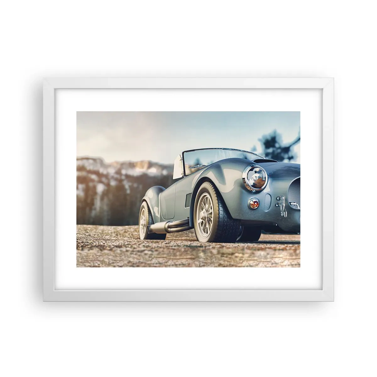 Affisch i vit ram - Det är stilen som räknas - 40x30 cm