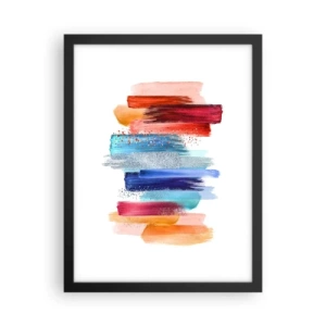 Affisch i svart ram - Upp och ner  - 30x40 cm