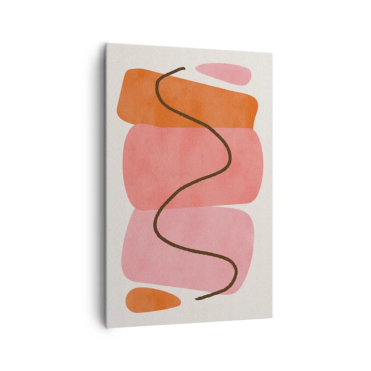Canvastavla - Bild på duk - Formernas mjuka rörelse - 80x120 cm