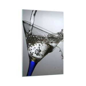 Glastavla - Bild på glas - Kristallklart vatten i kristallglas - 70x100 cm