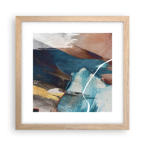 Affisch i ram av ljusek - Med styrka och energi - 30x30 cm