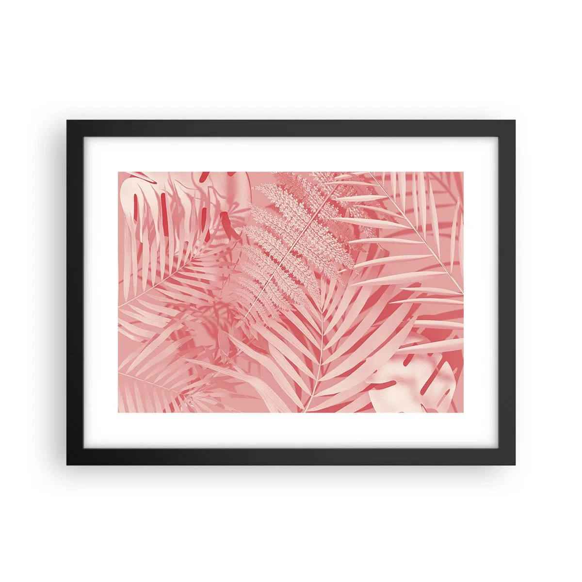 Affisch i svart ram - Rosa koncept - 40x30 cm