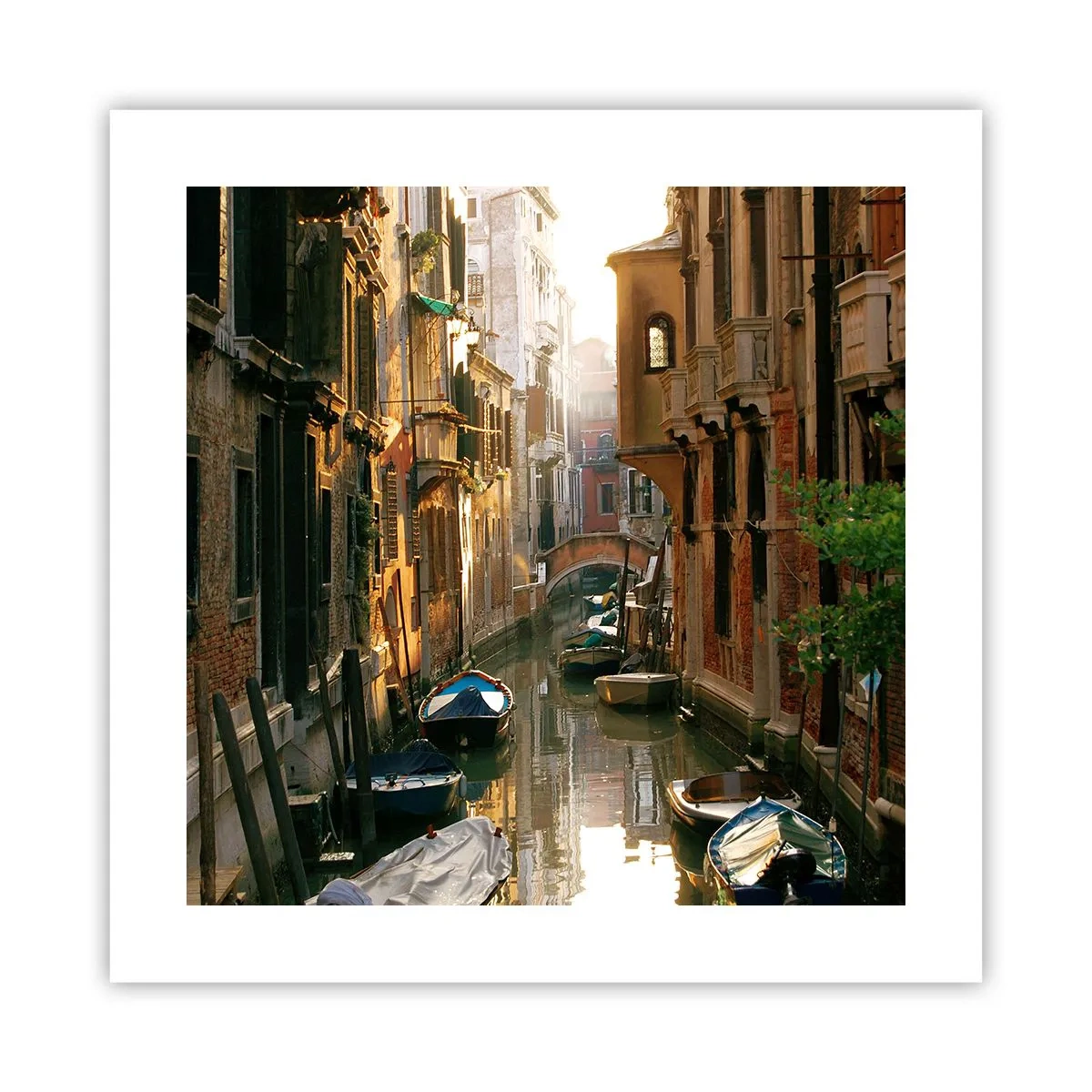 Affisch - På en gränd i Venedig - 40x40 cm