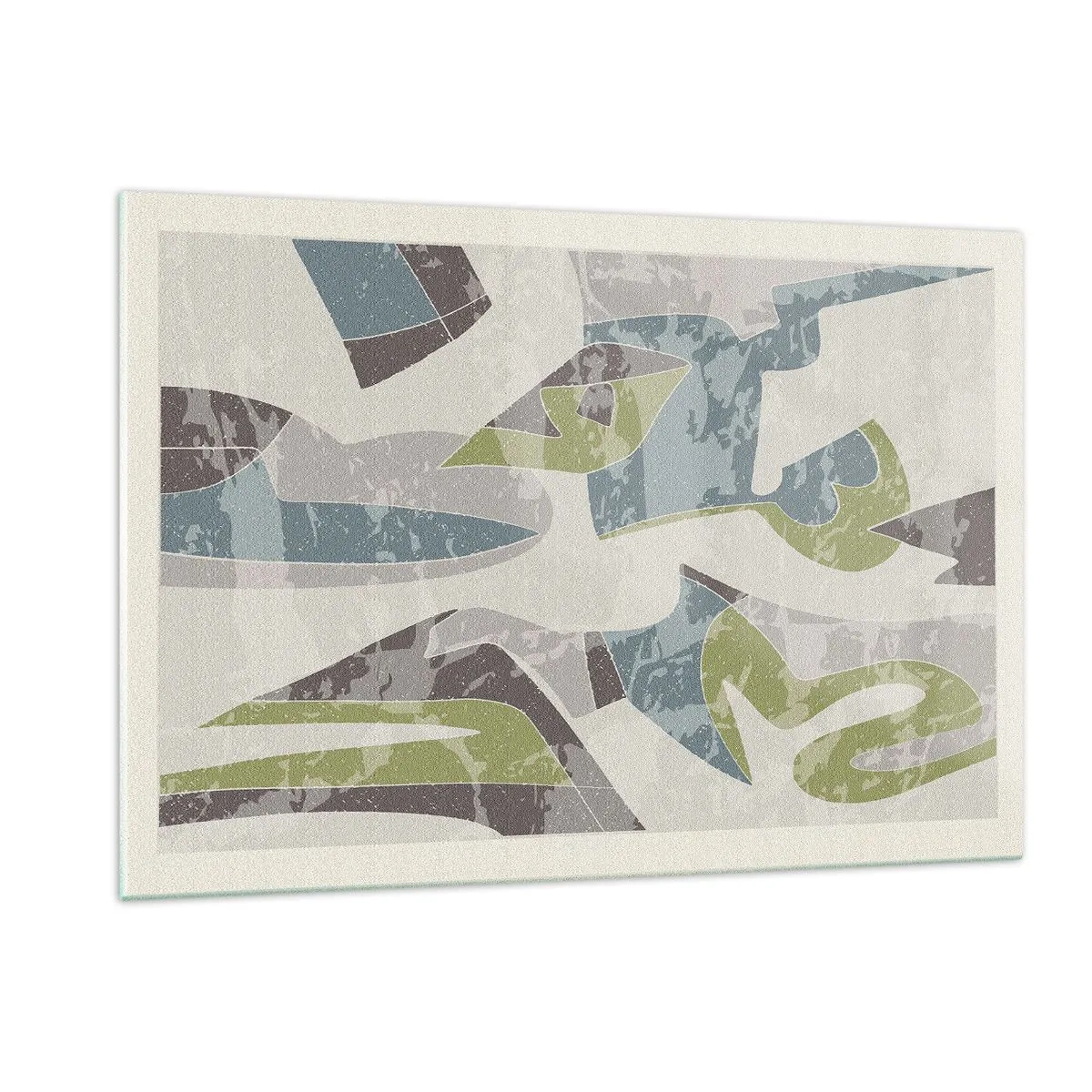 Glastavla - Bild på glas - Komposition bakom glas - 120x80 cm