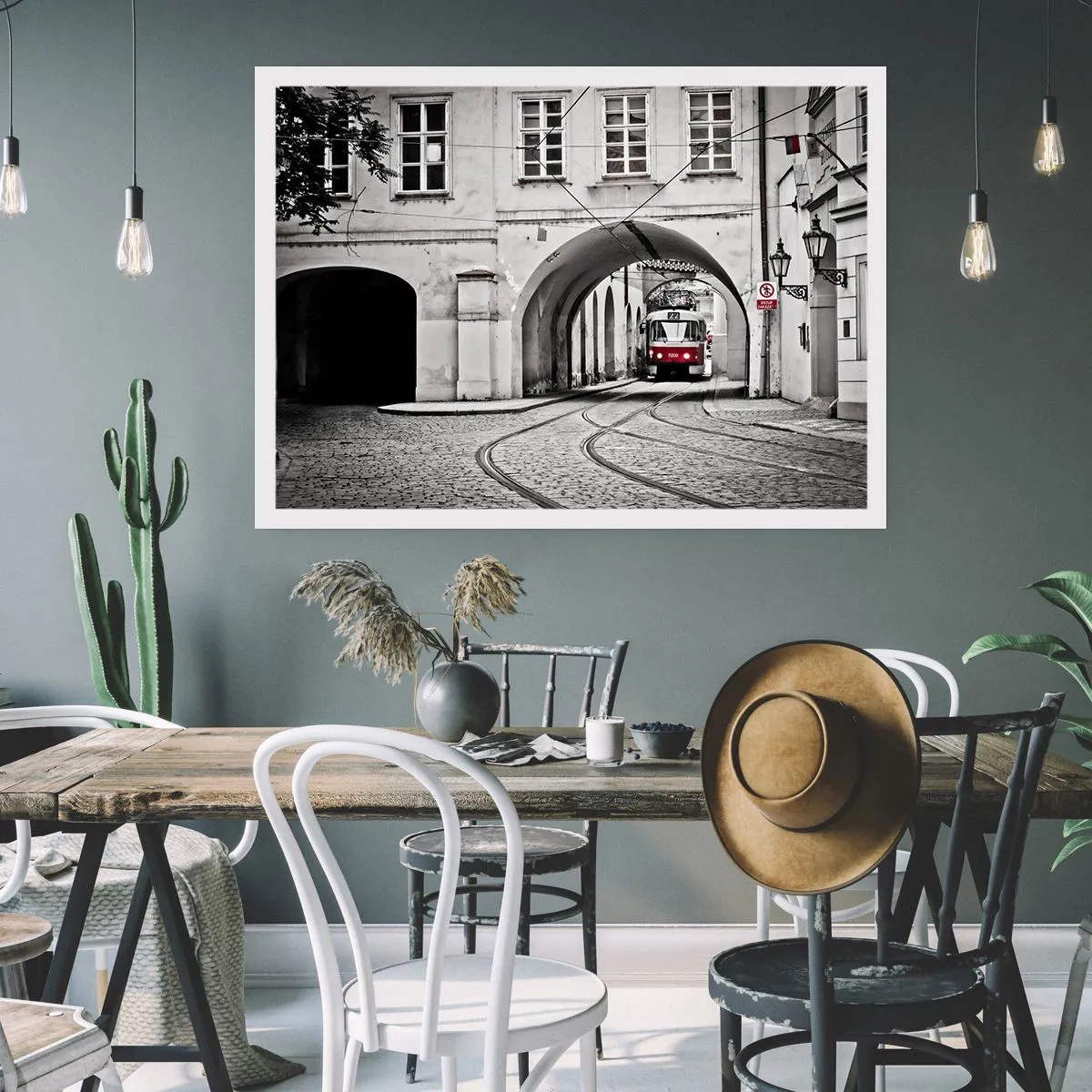 Affisch - Genom stadens labyrint - 70x50 cm
