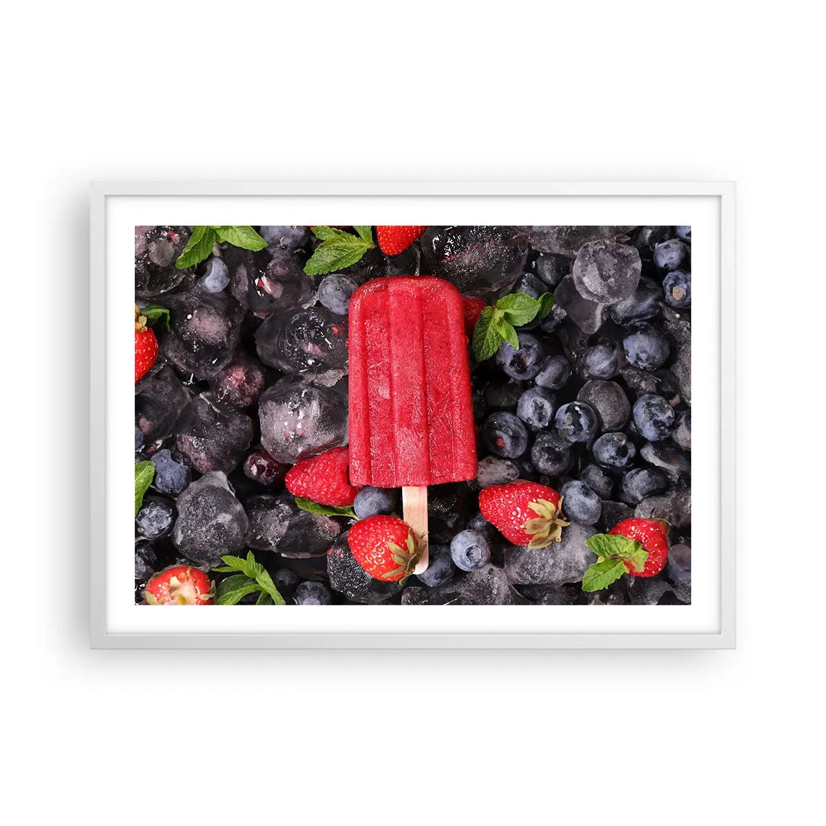 Affisch i vit ram - En smak av varm sommar - 70x50 cm