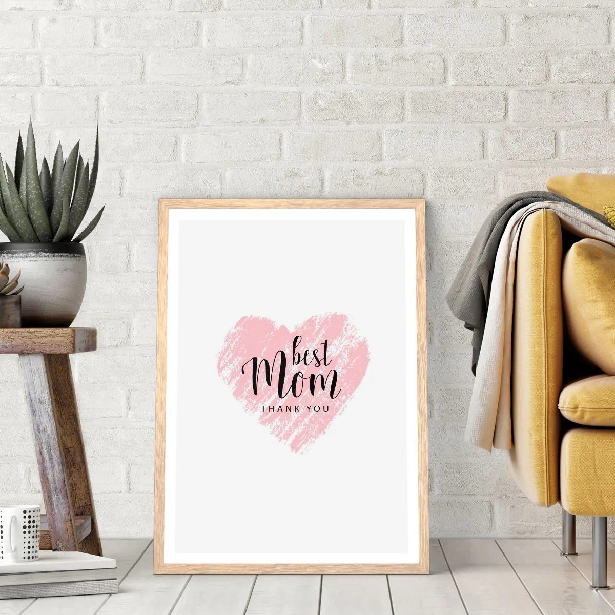 Affisch i ram av ljusek - Alltid rätt ögonblick - 61x91 cm