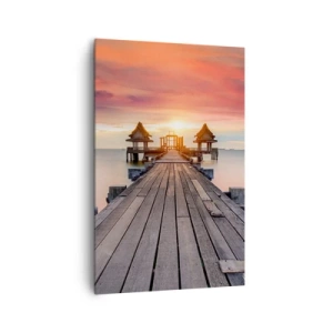 Canvastavla - Bild på duk - Skymning i öst - 80x120 cm