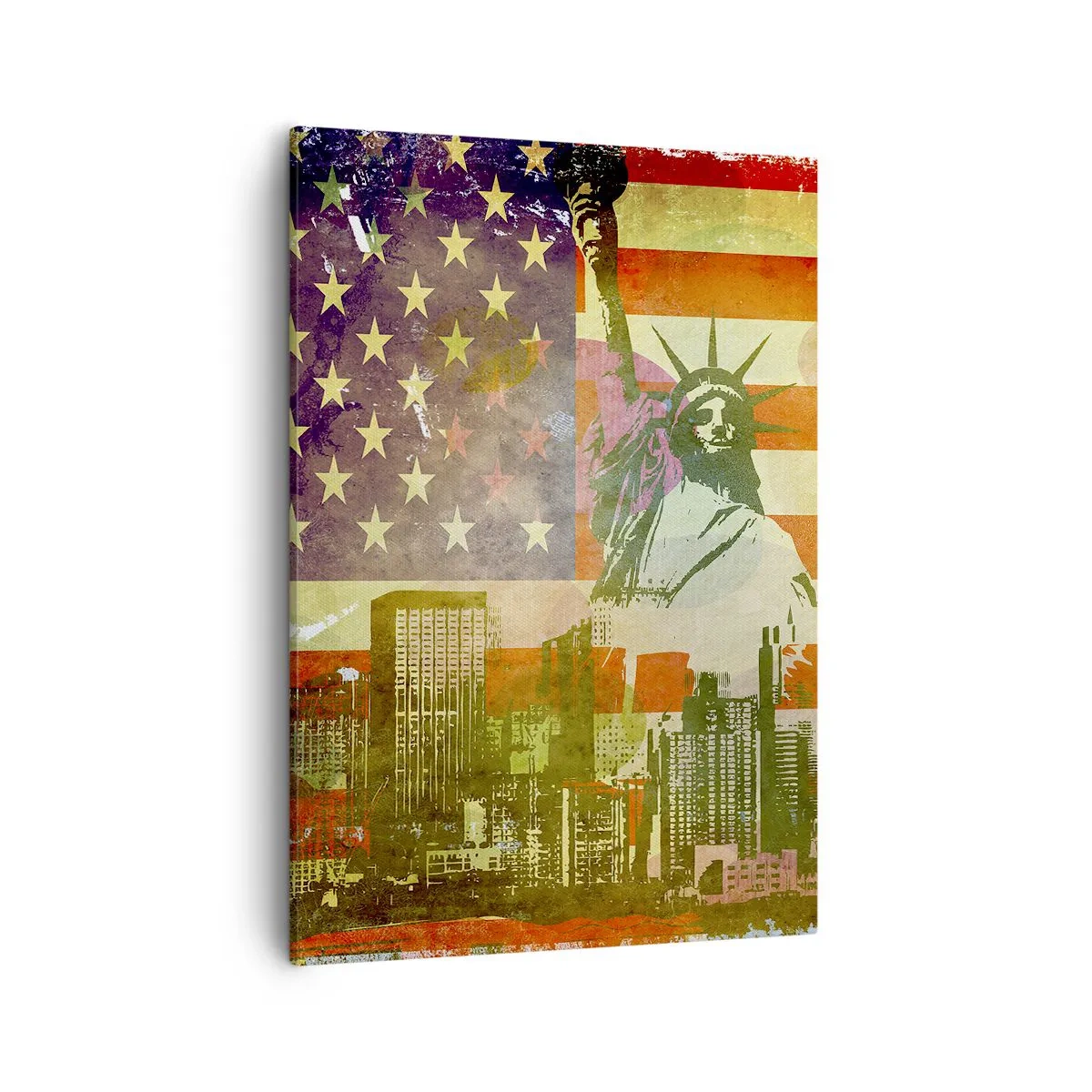 Canvastavla - Bild på duk - Viva America! - 50x70 cm