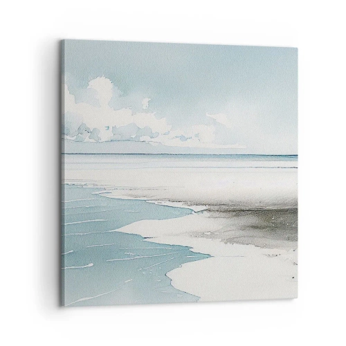 Canvastavla - Bild på duk - Milt tidvatten - 60x60 cm