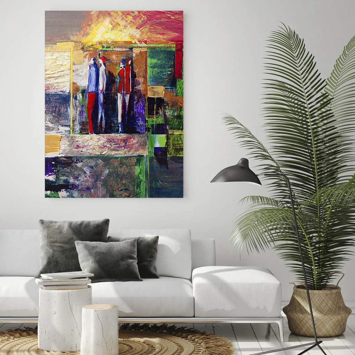 Glastavla - Bild på glas - Relationer och emotioner - 80x120 cm