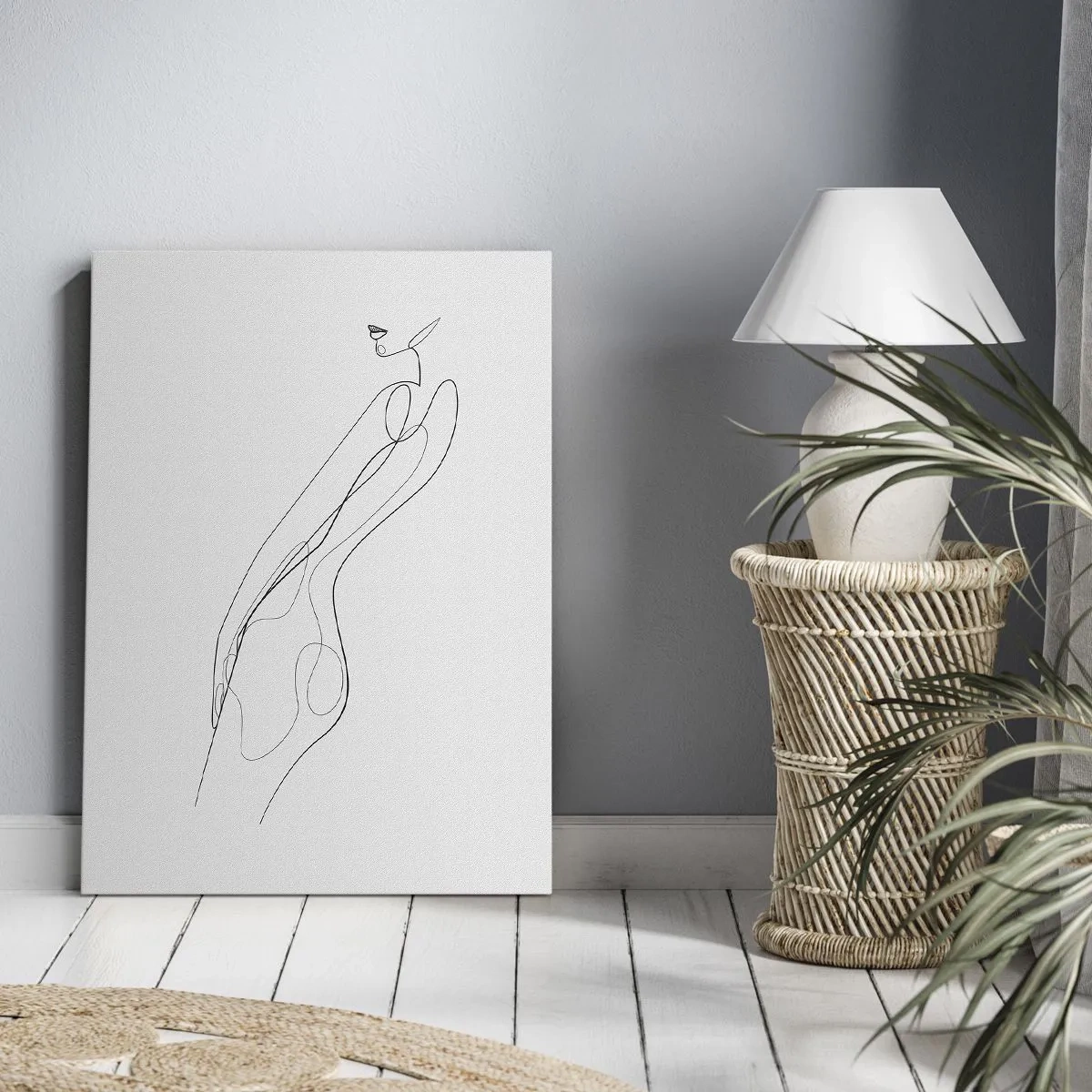 Canvastavla - Bild på duk - Bara en utfästelse - 50x70 cm