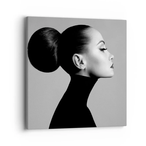 Canvastavla - Bild på duk - Samtida Nefretete - 40x40 cm