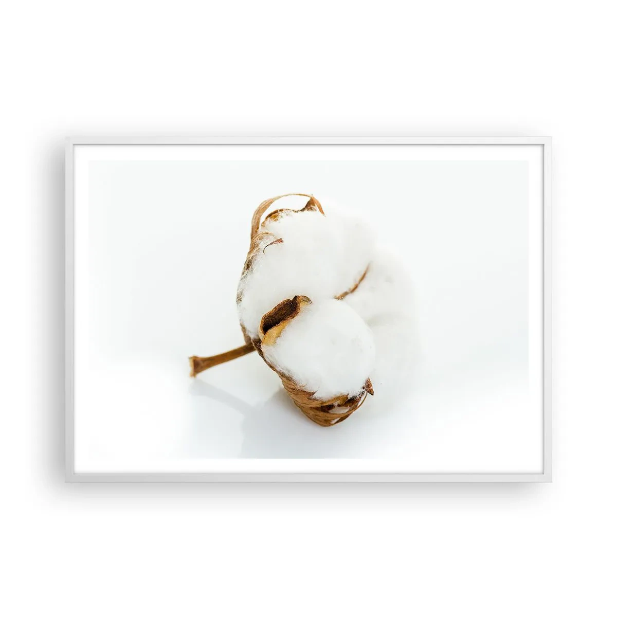 Affisch i vit ram - Mjuk av naturen - 100x70 cm